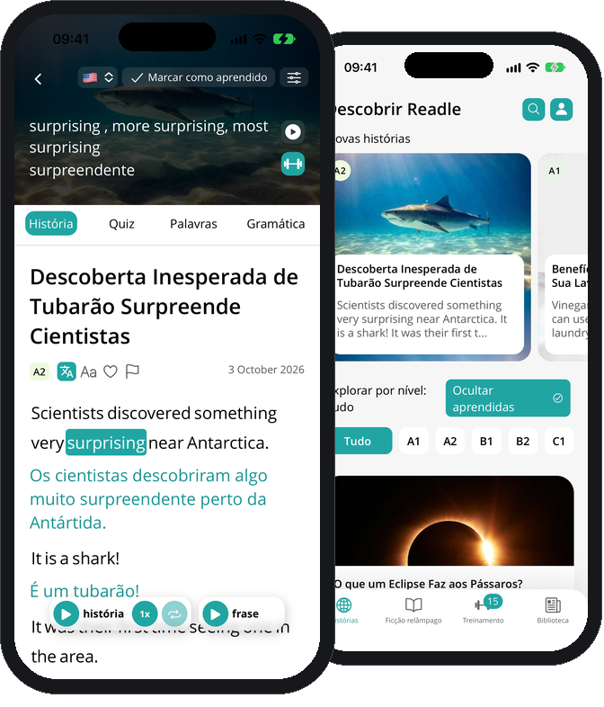 Leitor de histórias do Readle
